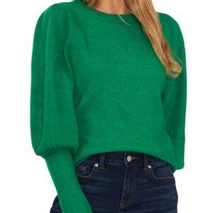 CECE Puff Sleeve Crewneck Sweater XL